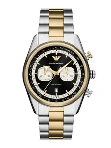 Emporio Armani Men Dial & Stainless Steel Straps Analogue Watch