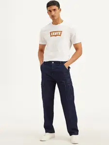 Levis Men Classic Regular Fit Mid-Rise Light Fade Stretchable Jeans