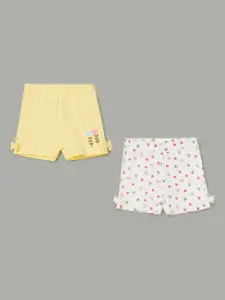 Juniors by Lifestyle Girls Printed Denim Shorts