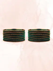 T4 JEWELS Set Of 26 Gold-Plated Beaded Bangles