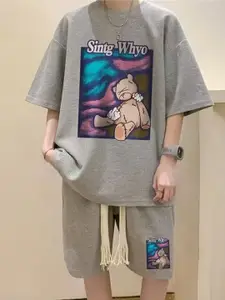 StyleCast Men Printed T-shirt with Shorts