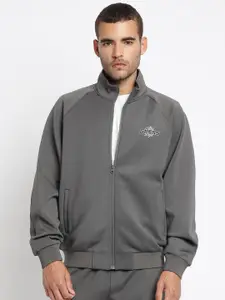 GUESS Men Brand Logo Printed Front-Open Sweatshirt