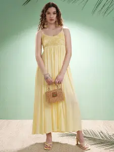 Vishudh Women Embroidered Fit-Flare Dress