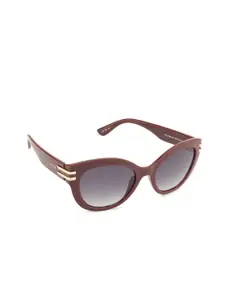 OPIUM Women Maroon Cat Eye UV Protected Lens Plastic Sunglasses OP-10208-C04-53