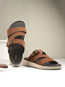 Mast & Harbour Men Buckle Comfort Sandals