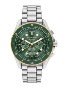 Michael Kors Men Mineral Glass Dial & Stainless Steel Straps Analogue Watch