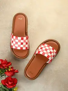 Styli Women Colourblocked Open Toe Flats