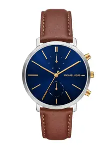 Michael Kors Men Dial & Leather Straps Analogue Watch AK_MK9209