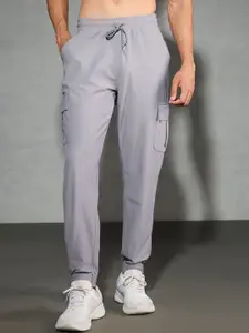 Technosport Men Solid Slim Fit Sports Cargo Joggers with Duracool+