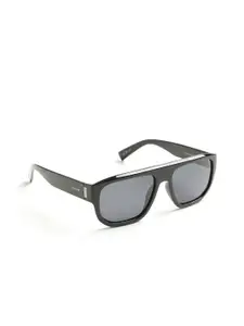 OPIUM Men Wayfarer Polarised and UV Protected Lens Plastic Sunglasses  OP-10324-C01-56