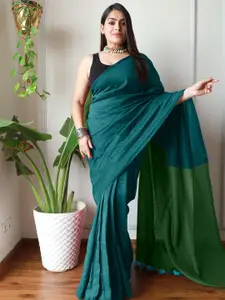 Anouk Solid Pure Cotton Saree