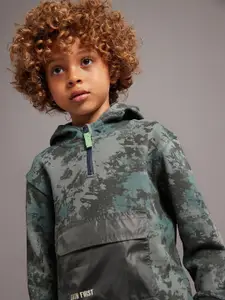 mothercare Boys Printed Hooded Sweatshirt