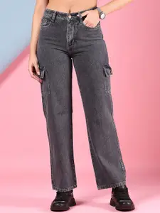 V-Mart Women Cotton Regular Fit Mid-Rise Light Fade Jeans