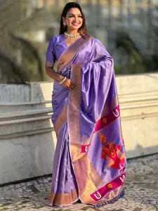 SGF11 Floral Woven Design Pure Silk Kanjeevaram Saree