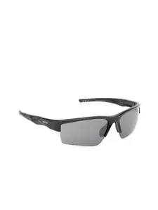 OPIUM Men Black Sports UV Protected Lens Plastic Sunglasses OP-10316-C03-67