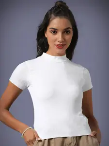 Dream Beauty Fashion Women High Neck Solid Top