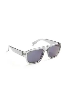 OPIUM Men Grey Wayfarer UV Protected Lens Plastic Sunglasses