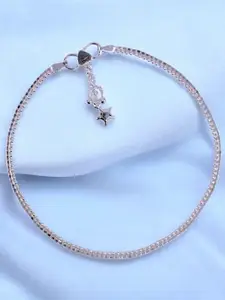 Taraash 925 Sterling Silver-Plated Anklet