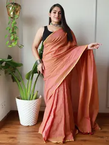 Anouk Pure Cotton Zari Saree