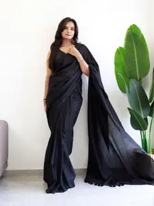 Anouk Tasseled Border Pure Cotton Saree