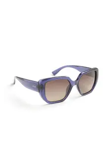 OPIUM Women Purple Butterfly Polarised and UV Protected Lens Plastic Sunglasses