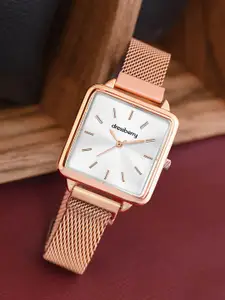 DressBerry Women Dial & Straps Analogue Watch HOBDB-280-RG