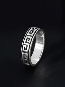 GIVA Men 925 Sterling Silver Oxidised Ultimate Drip Ring