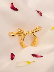 PANASH Gold-Plated Adjustable Finger Ring