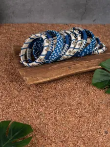 Taasha Craft Set Of 10 Thread & Beaded Bangles