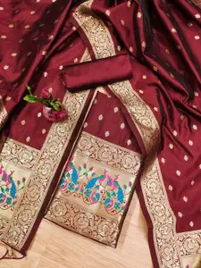 Panzora Ethnic Motifs Woven Design Unstitched Dress Material