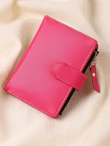 TnW Women PU Zip Coin Pocket Two Fold Wallet