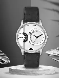 Shocknshop Men Brass Dial & Leather Straps Analogue Watch MT38