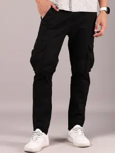 V-Mart Men Mid-Rise Cotton Cargos Trousers