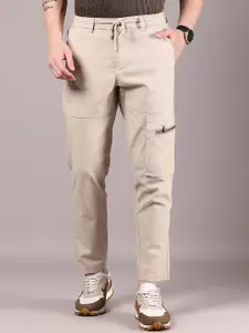 V-Mart Men Mid-Rise Cotton Cargos Trousers