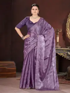 Anouk Floral Embroidered Organza Saree