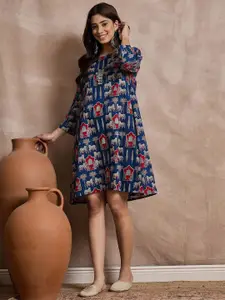 InWeave Women Printed Midi Dress