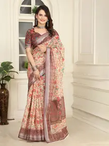 Anouk Floral Printed Saree