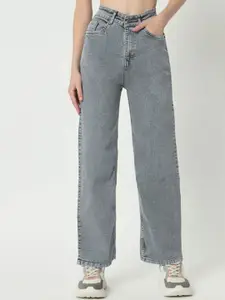 RIVI Women Boyfriend Fit High-Rise Light Fade Stretchable Jeans