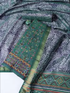 Meena Bazaar Floral Printed Unstitched Dress Material