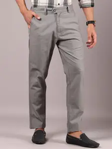 V-Mart Men Mid-Rise Cotton Chinos Trousers