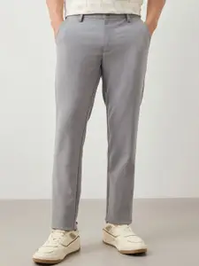 Red Flame Men Slim Fit Mid-Rise Trouser