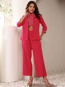The Quince Life 3-Pcs Ruby Pink Blazer Coord Set