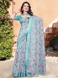 Anouk Floral  Designer Saree