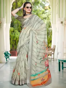 Anouk Floral Printed Saree