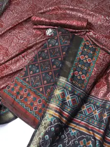 Meena Bazaar Ethnic Motifs Printed Unstitched Dress Material