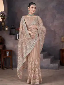 Anouk Women Floral Embroided Net Saree