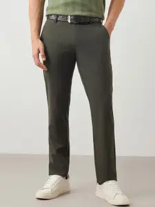 Red Flame Men Slim Fit Mid-Rise Trouser
