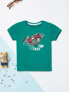 max Boys Graphic Printed Round Neck Cotton T-shirt