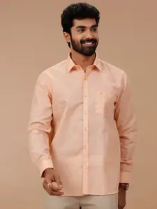Ramraj Men Micro Checks Checked Casual Shirt