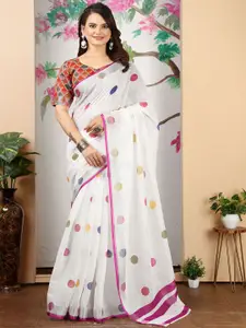 Anouk Polka Dot Printed Saree